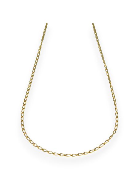 Cadena eslabón bilbao oro 18k - 49x0.1cm - Joyería Orocash