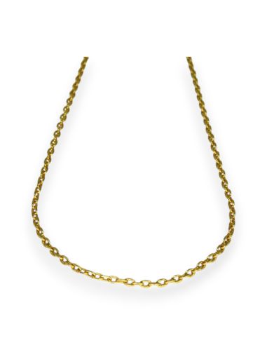 Cadena clásica eslabón forzado 61cm oro 18k - Joyería Orocash