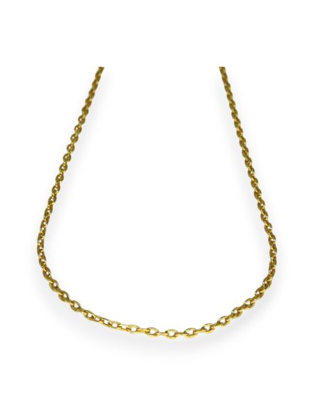 Cadena clásica eslabón forzado 61cm oro 18k - Joyería Orocash