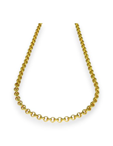 Cadena eslabón bauleta 55cm oro 18k - Joyería Orocash