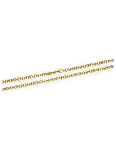 Cadena eslabón bauleta 55cm oro 18k - Joyería Orocash 2