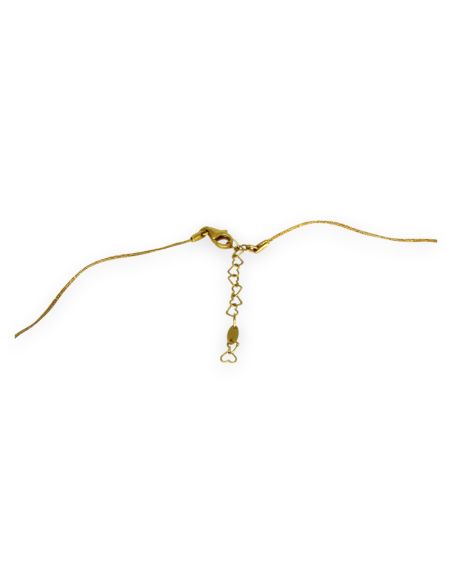 Gargantilla cable con lagrimas colgando oro 18k - 44.5x0.1cm  - Joyería Orocash
