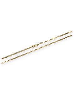 Cadena eslabón forzada 63cm oro 18k - Joyería Orocash 2