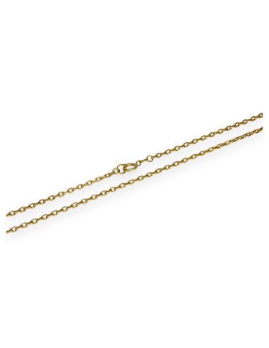 Cadena eslabón forzada 63cm oro 18k - Joyería Orocash