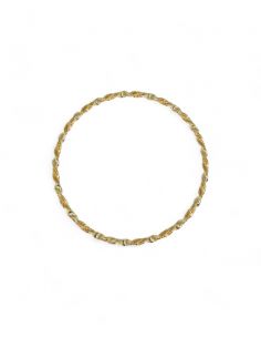 Pulsera rizada rígida oro 18k - 7cm - Joyería Orocash 2