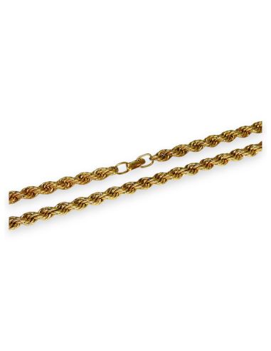 Cadena cordón mediano macizo 69cm oro 18k - Joyería Orocash