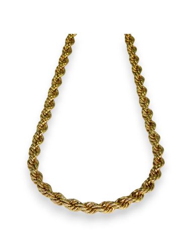 Cadena cordón mediano macizo 69cm oro 18k - Joyería Orocash