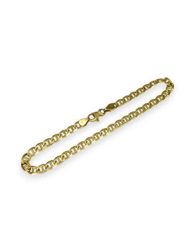 Pulsera eslabón ancla 21cm oro 18k - Joyería Orocash