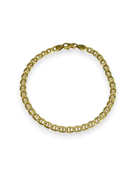 Pulsera eslabón ancla 21cm oro 18k - Joyería Orocash