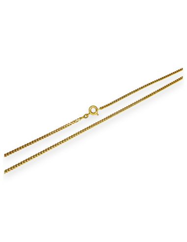 Cadena eslabón barbada 60cm oro 18k - Joyería Orocash