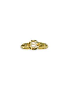 Anillo base perla oro 18k - Joyería Orocash 2