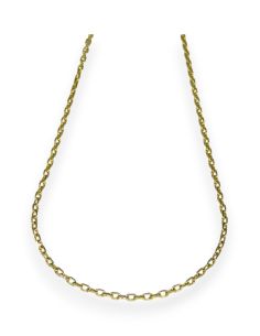 Cadena eslabón forzada oro 18k - 59cm