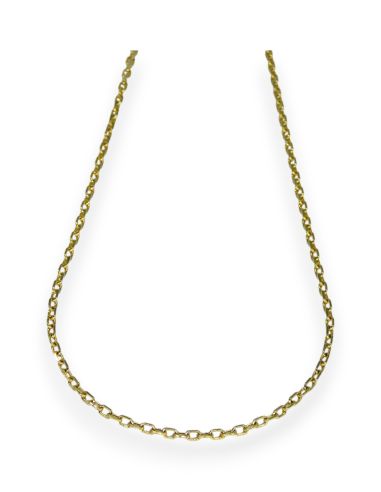 Cadena eslabón forzada 59cm oro 18k - Joyería Orocash