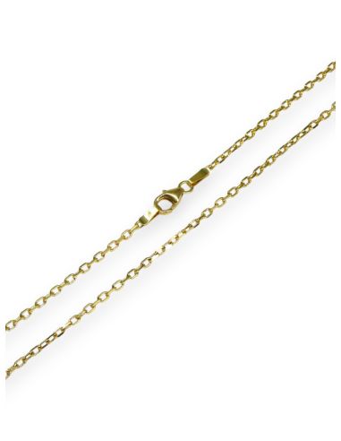 Cadena eslabón forzada 59cm oro 18k - Joyería Orocash