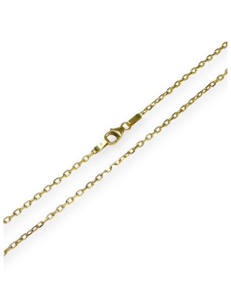 Cadena eslabón forzada 59cm oro 18k - Joyería Orocash