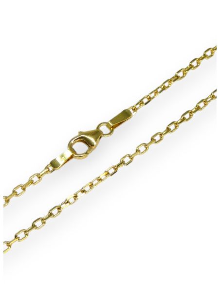 Cadena eslabón forzada 59cm oro 18k - Joyería Orocash