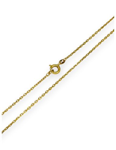 Cadena eslabón forzada 49cm oro 18k - Joyería Orocash