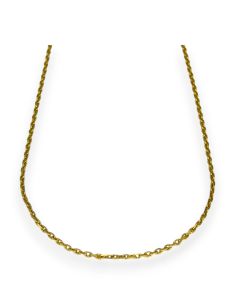 Cadena eslabón forzada oro 18k - 49cm
