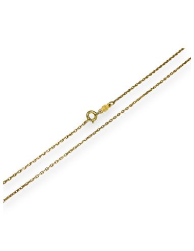 Cadena eslabón forzada 46cm oro 18k - Joyería Orocash