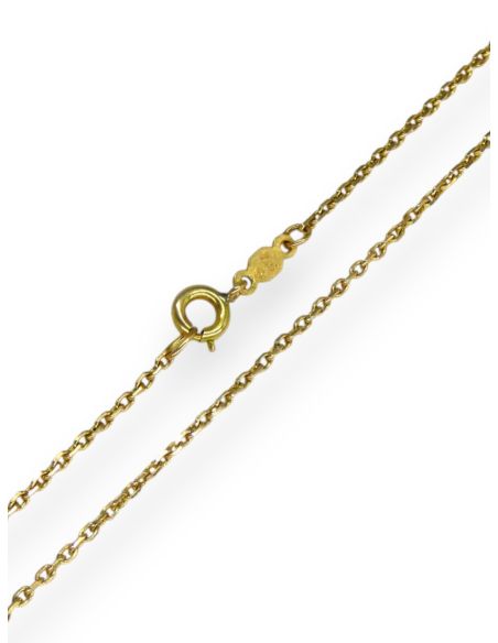 Cadena eslabón forzada 46cm oro 18k - Joyería Orocash