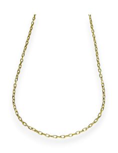 Cadena eslabón forzada oro 18k - 49cm