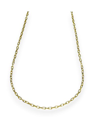 Cadena eslabón forzada oro 18k - 49cm