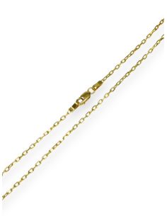 Cadena eslabón forzada oro 18k - 49cm 2