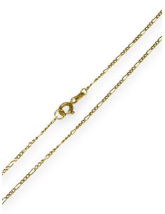 Cadena eslabón 3x1 oro 18k - 46cm 2
