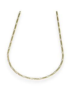 Cadena eslabón 3x1 oro 18k - 46cm