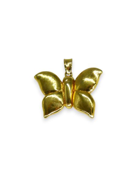 Colgante mariposa hueca oro 18k - 2.5cm - Joyería Orocash
