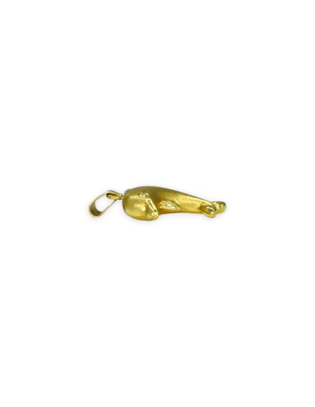 Colgante delfín satinado pulido oro 18k - 2.50cm - Joyería Orocash