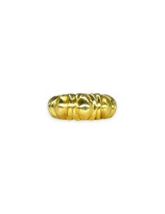 Anillo Líneas semi bolas oro 18k - T. 14