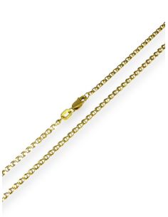 Cadena eslabón love 60cm oro 18k - Joyería Orocash 2