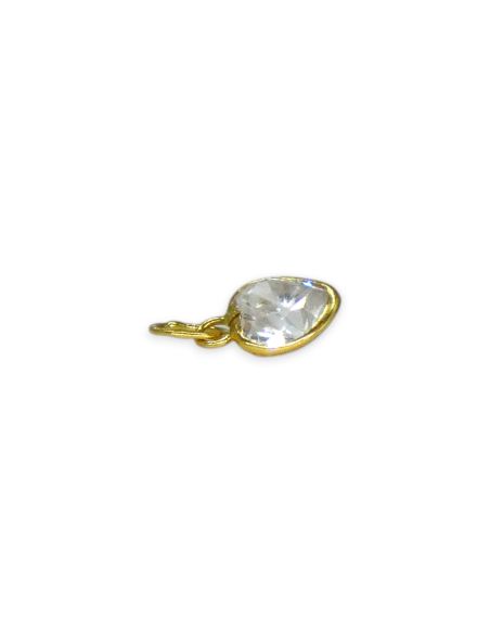 Colgante circonita corazón 1.2cm oro 18k - Joyería Orocash