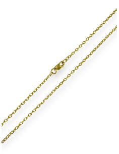 Cadena eslabón forzada 53cm oro 18k - Joyería Orocash 2