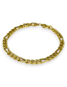 Pulsera eslabón 3x1 20cm oro 18k - Joyería Orocash 2