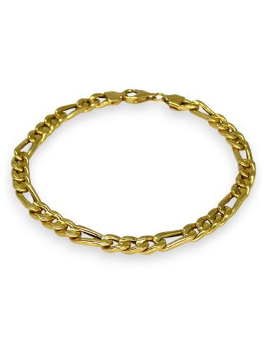 Pulsera eslabón 3x1 20cm oro 18k - Joyería Orocash