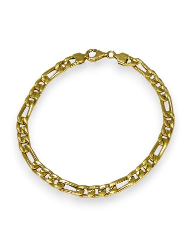 Pulsera eslabón 3x1 20cm oro 18k - Joyería Orocash