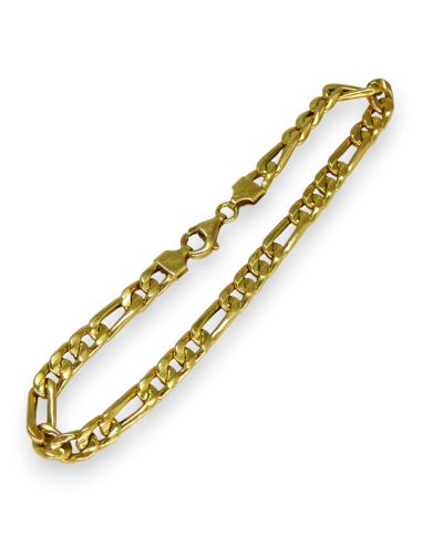 Pulsera eslabón 3x1 20cm oro 18k - Joyería Orocash