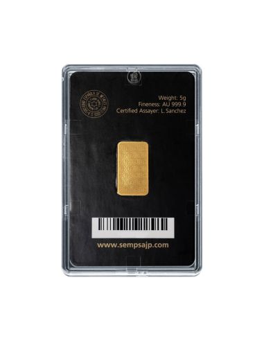 Lingote de 5gr de oro 24k - Oro Certificado al Mejor Precio - Joyería Orocash