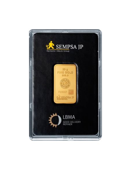Lingote de Oro 24K - 20g | Oro Certificado al Mejor Precio - Joyería Orocash