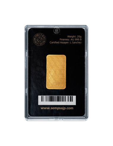 Lingote de Oro 24K - 20g | Oro Certificado al Mejor Precio - Joyería Orocash