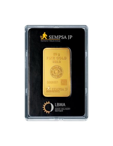 Lingote de Oro 24K - 50g | Oro Certificado al Mejor Precio - Joyería Orocash