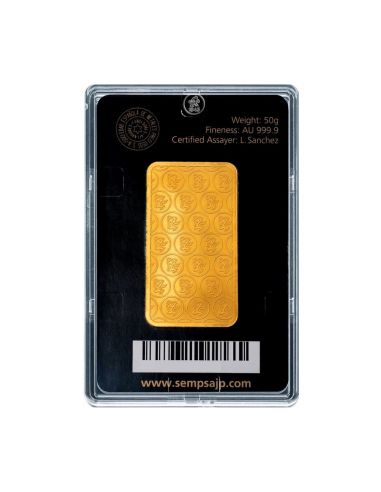 Lingote de Oro 24K - 50g | Oro Certificado al Mejor Precio - Joyería Orocash