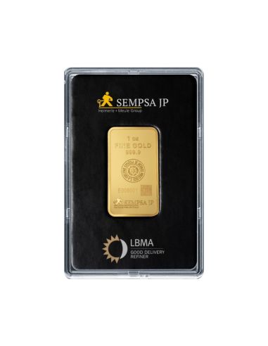 Lingote Oro de 31,10 gramos (1 onza) SEMPSA