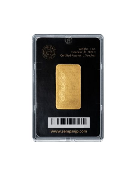 Lingote Oro de 31,10 gramos (1 onza) SEMPSA