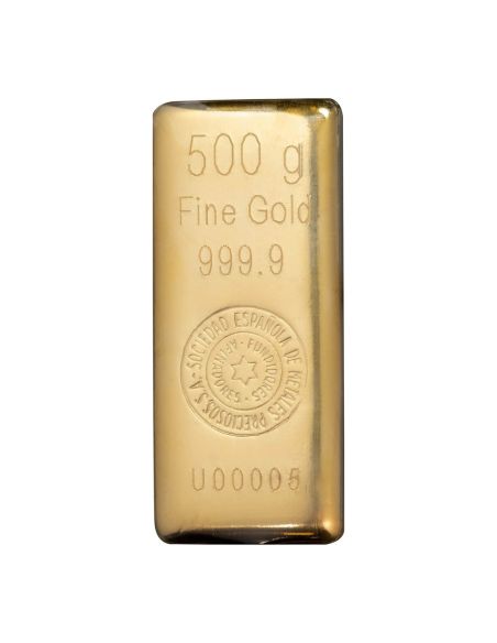 Lingote Oro de 500 gramos SEMPSA