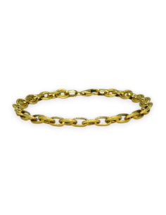 Pulsera forzada en óvalos 18cm oro 18k - Joyería Orocash 2