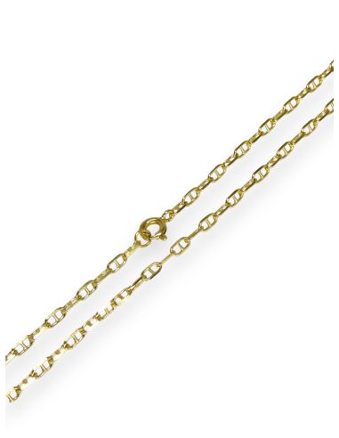Cadena eslabón ancla forzada 45cm oro 18k - Joyería Orocash