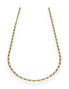 Cadena eslabón 1x1 61cm oro 18k - Joyería Orocash